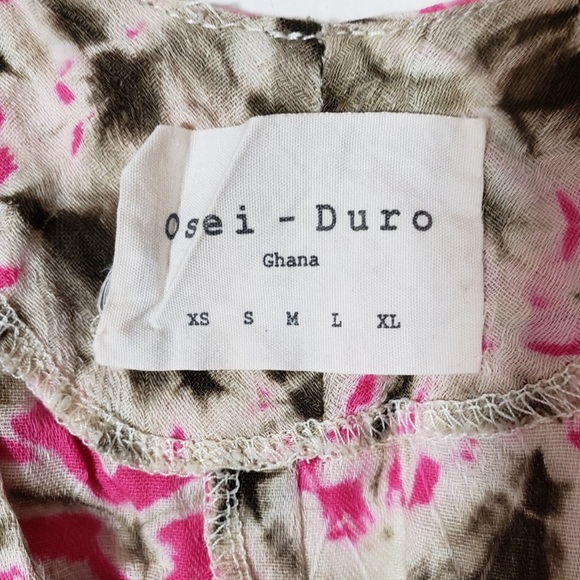 Osei Duro pink linen tunic, size small - Picture 3 of 7